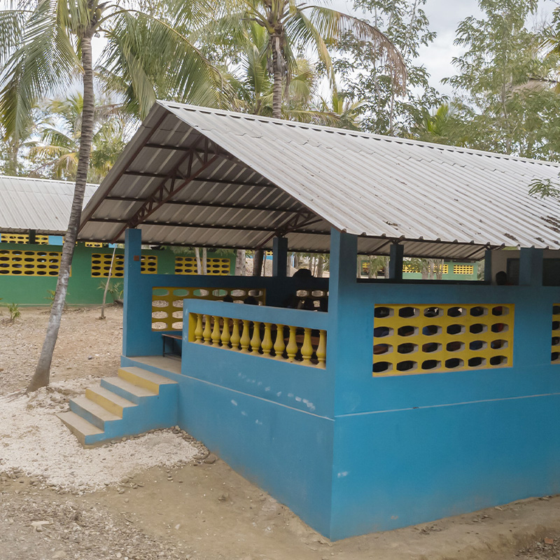 Two new classrooms at the Kobonal Mission School.